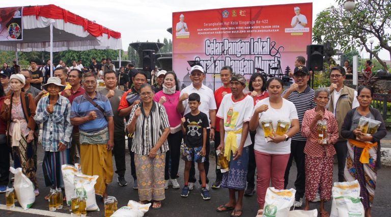 Gelar Pangan Lokal, Gerakan Pangan Murah, dan Lomba Makan Buah Lokal Semarakkan HUT Ke-422 Kota Singaraja
